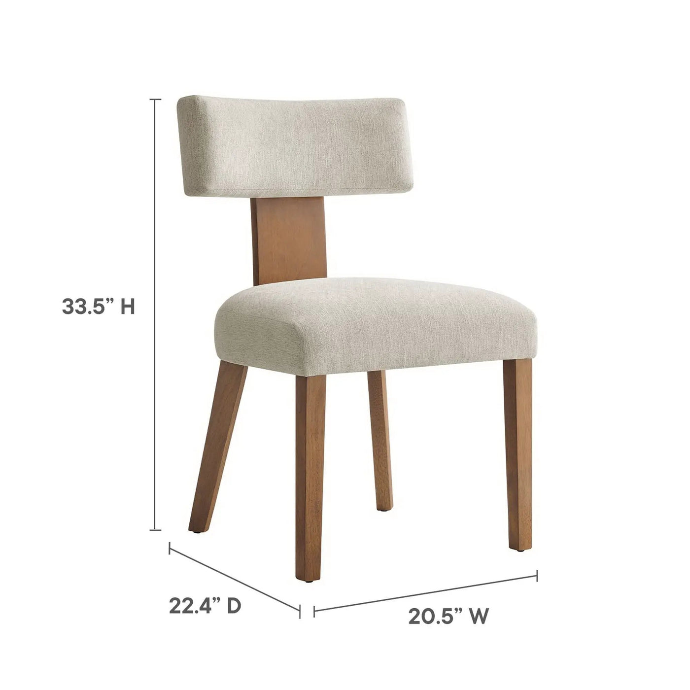 Nalani Fabric Upholstered Dining Chairs Set of 2 by Modway by HouseOfZazla