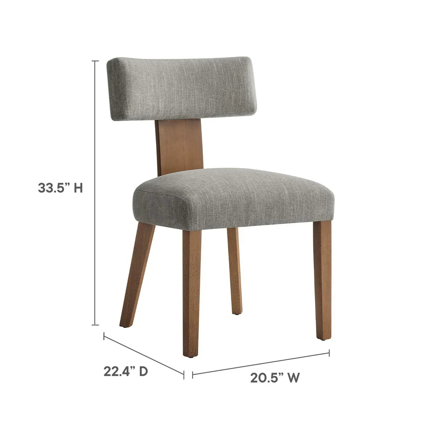 Nalani Fabric Upholstered Dining Chairs Set of 2 by Modway by HouseOfZazla