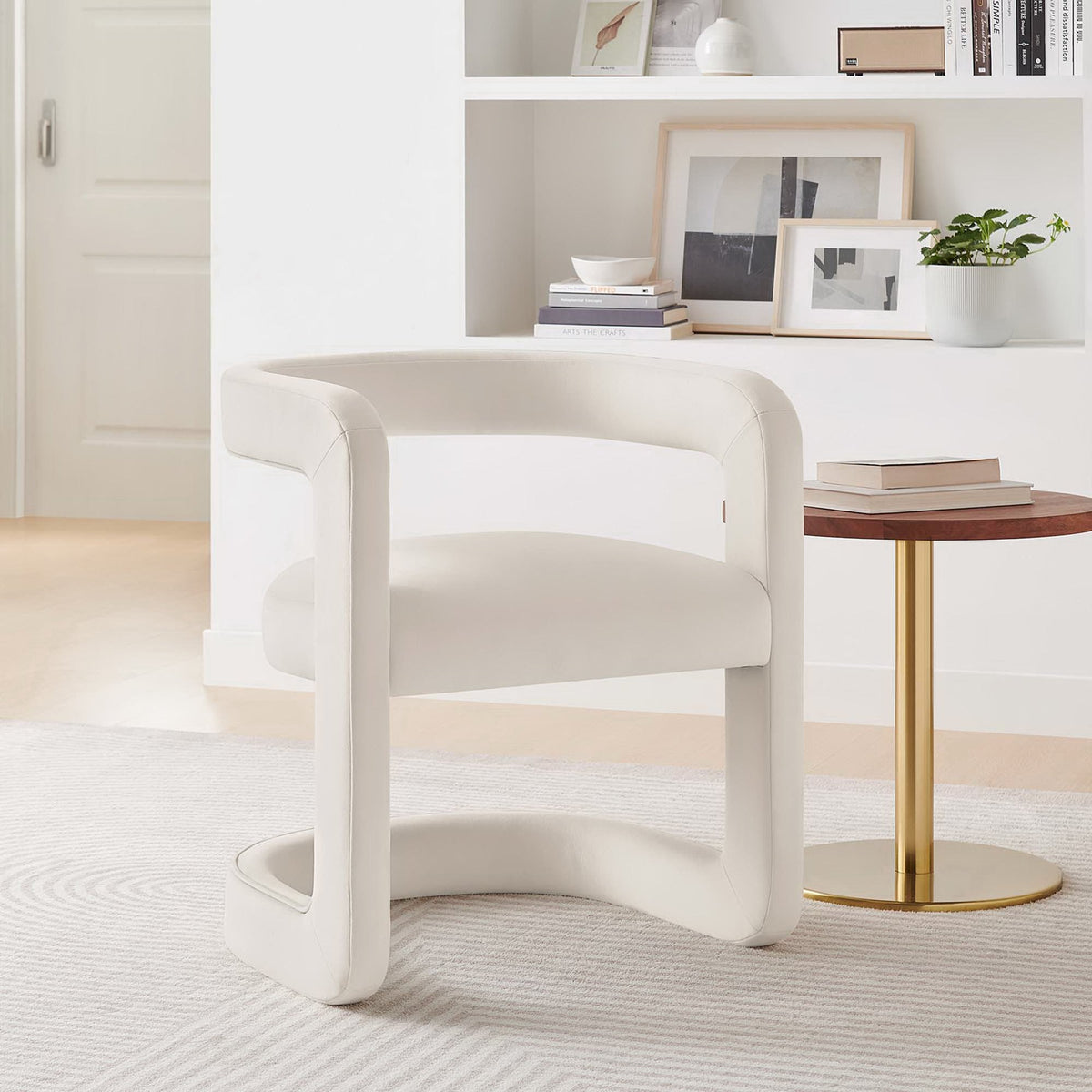 Winslow Performance Velvet Barrel Accent Chair by Modway, photo 9 of 42