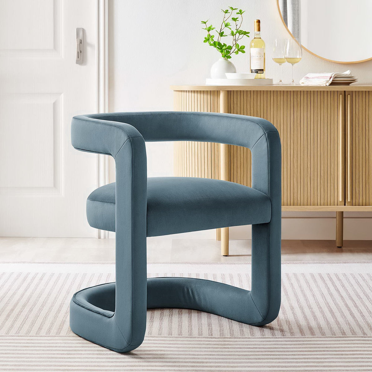 Winslow Performance Velvet Barrel Accent Chair by Modway, photo 18 of 42