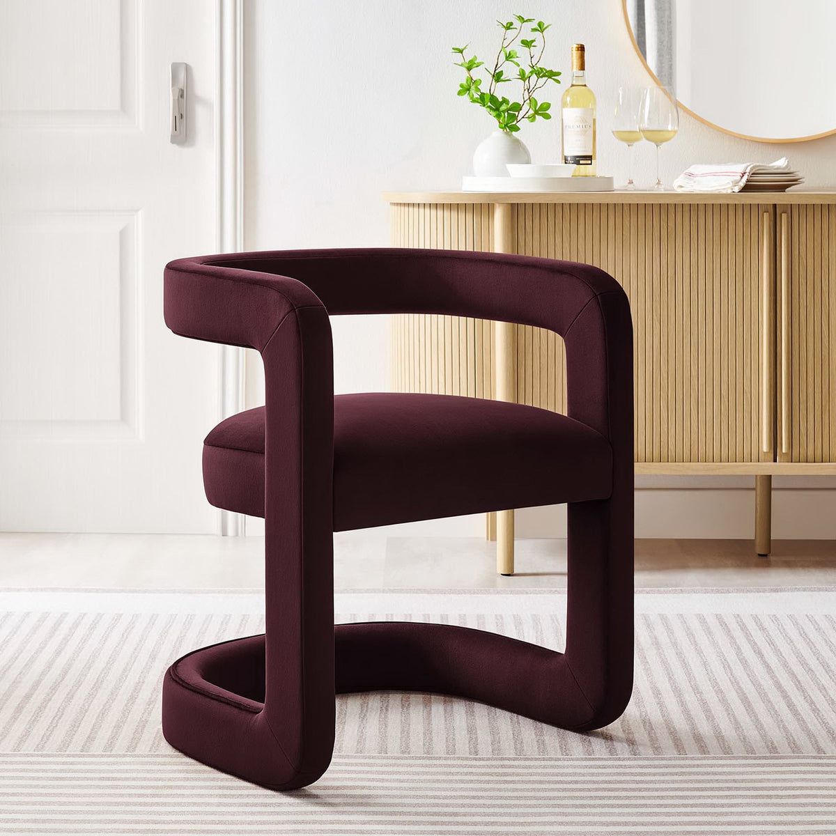 Winslow Performance Velvet Barrel Accent Chair by Modway, photo 28 of 42