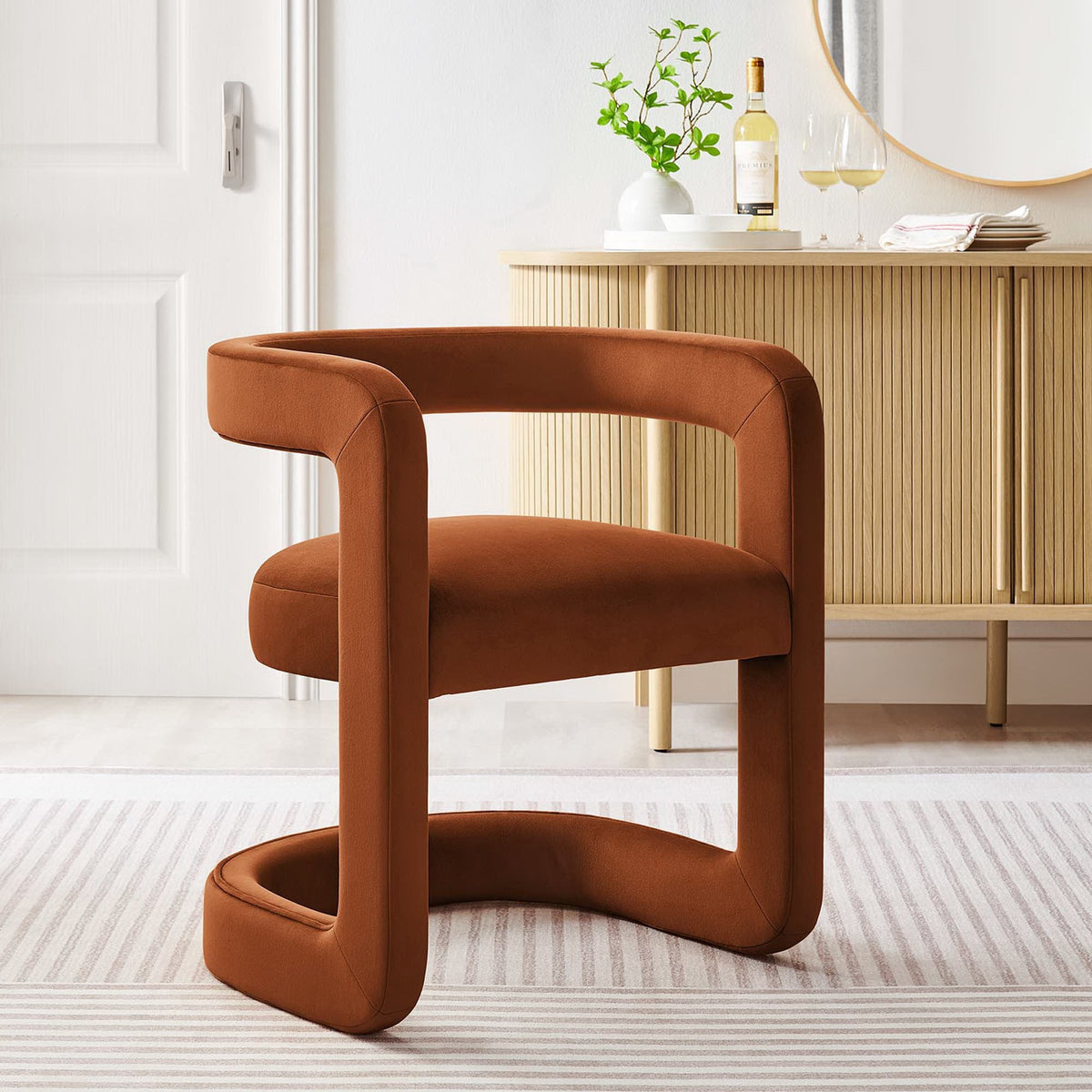 Winslow Performance Velvet Barrel Accent Chair by Modway, photo 38 of 42