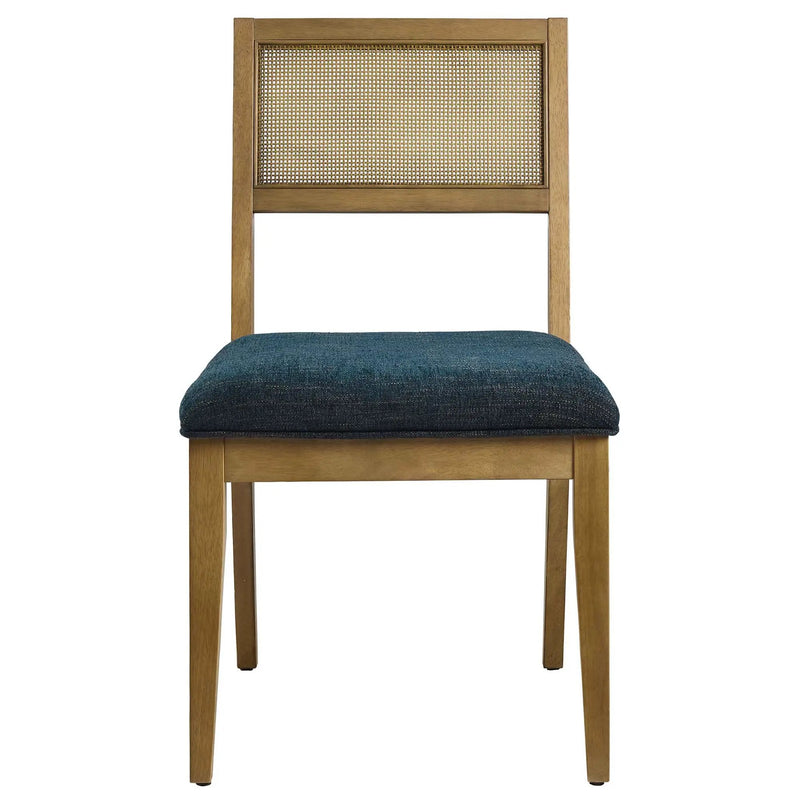 Nimba Faux Rattan Fabric Dining Chairs Set of 2 by Modway by HouseOfZazla