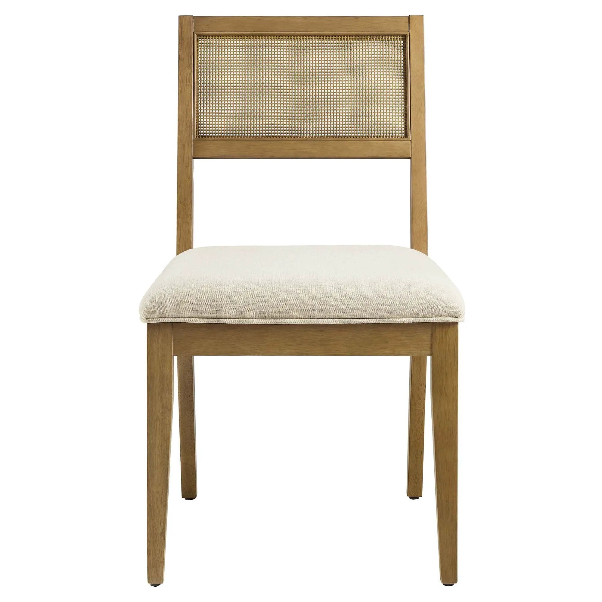Nimba Faux Rattan Fabric Dining Chairs Set of 2 by Modway by HouseOfZazla