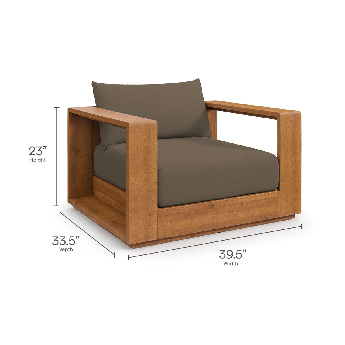 Tahoe Outdoor Patio Acacia Wood Chair by Modway by HouseOfZazla