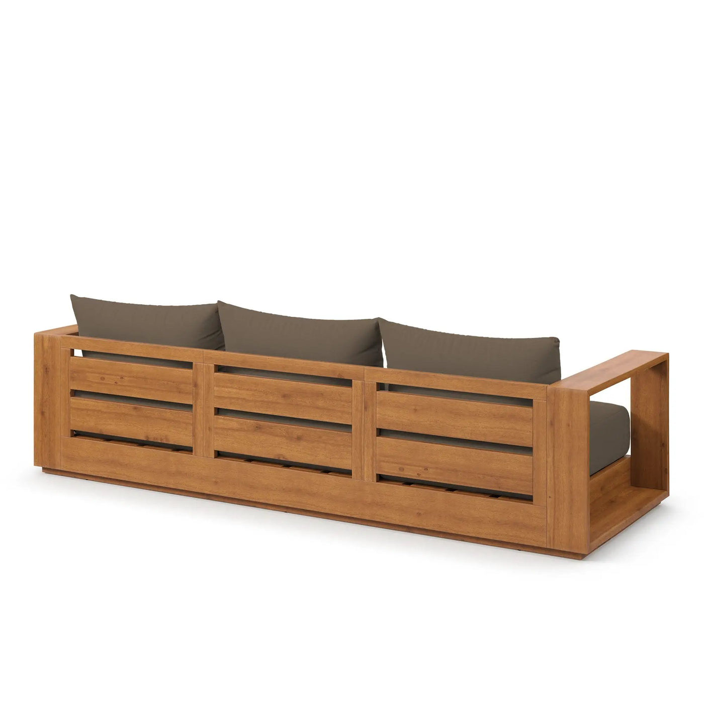 Tahoe Outdoor Patio Acacia Wood Ottoman by Modway by HouseOfZazla