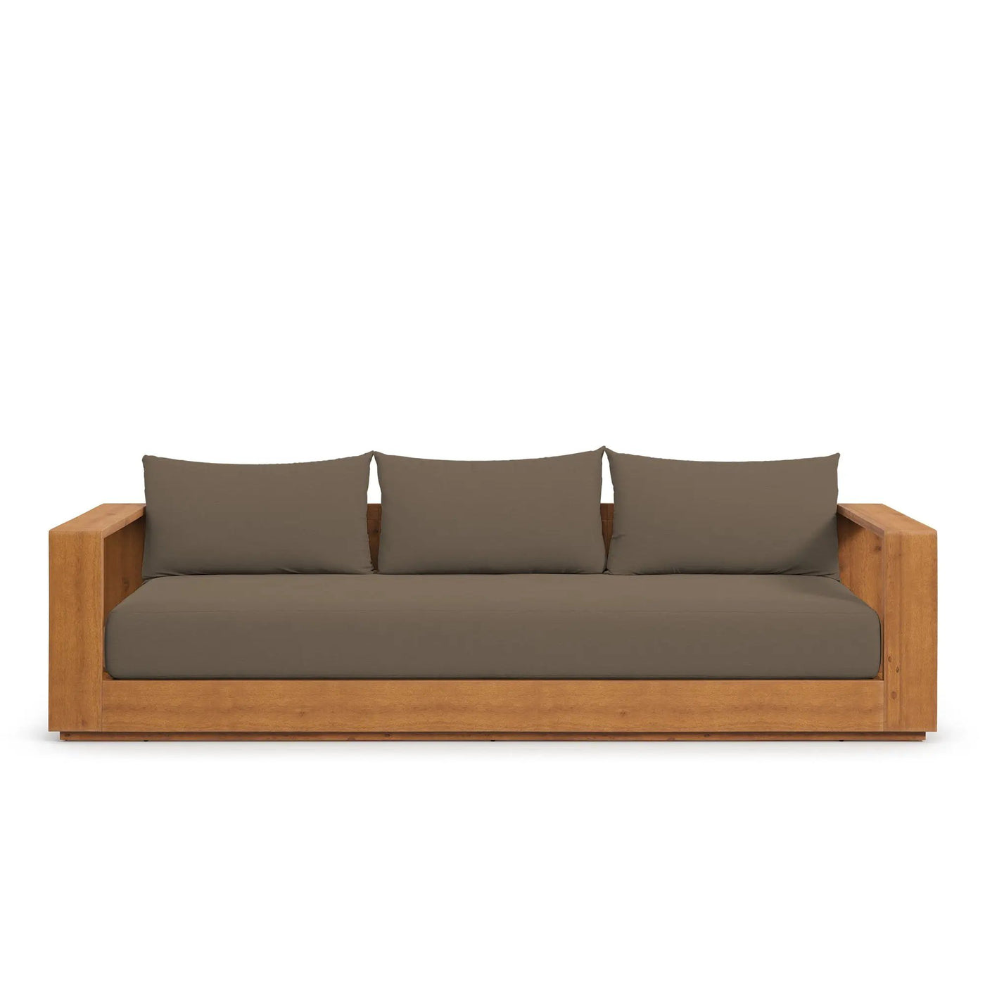Tahoe Outdoor Patio Acacia Wood Ottoman by Modway by HouseOfZazla