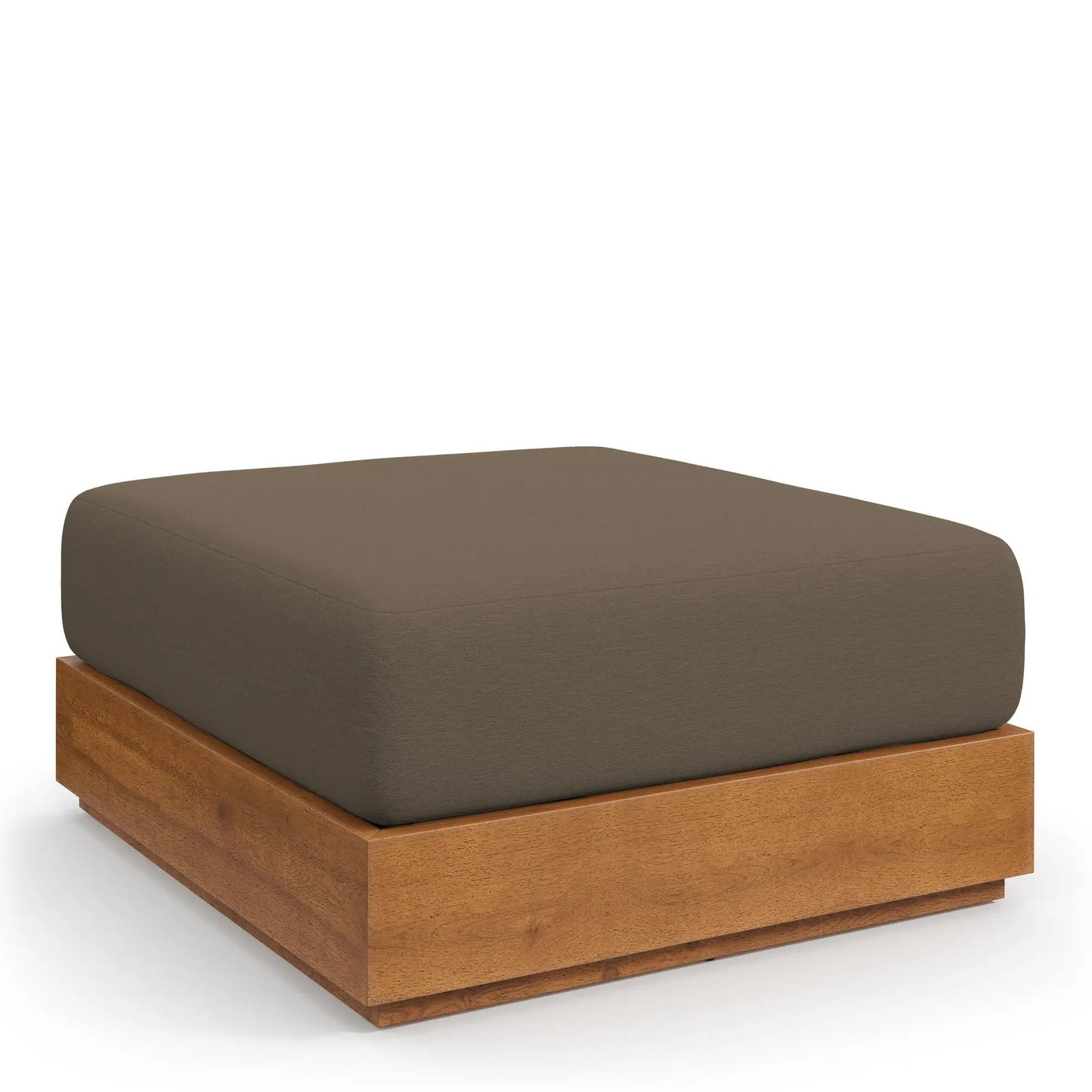 Tahoe Outdoor Patio Acacia Wood Ottoman by Modway by HouseOfZazla