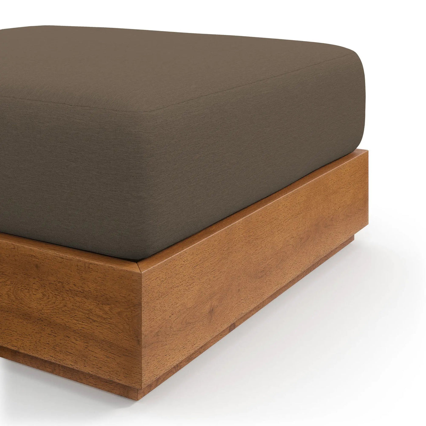 Tahoe Outdoor Patio Acacia Wood Ottoman by Modway by HouseOfZazla