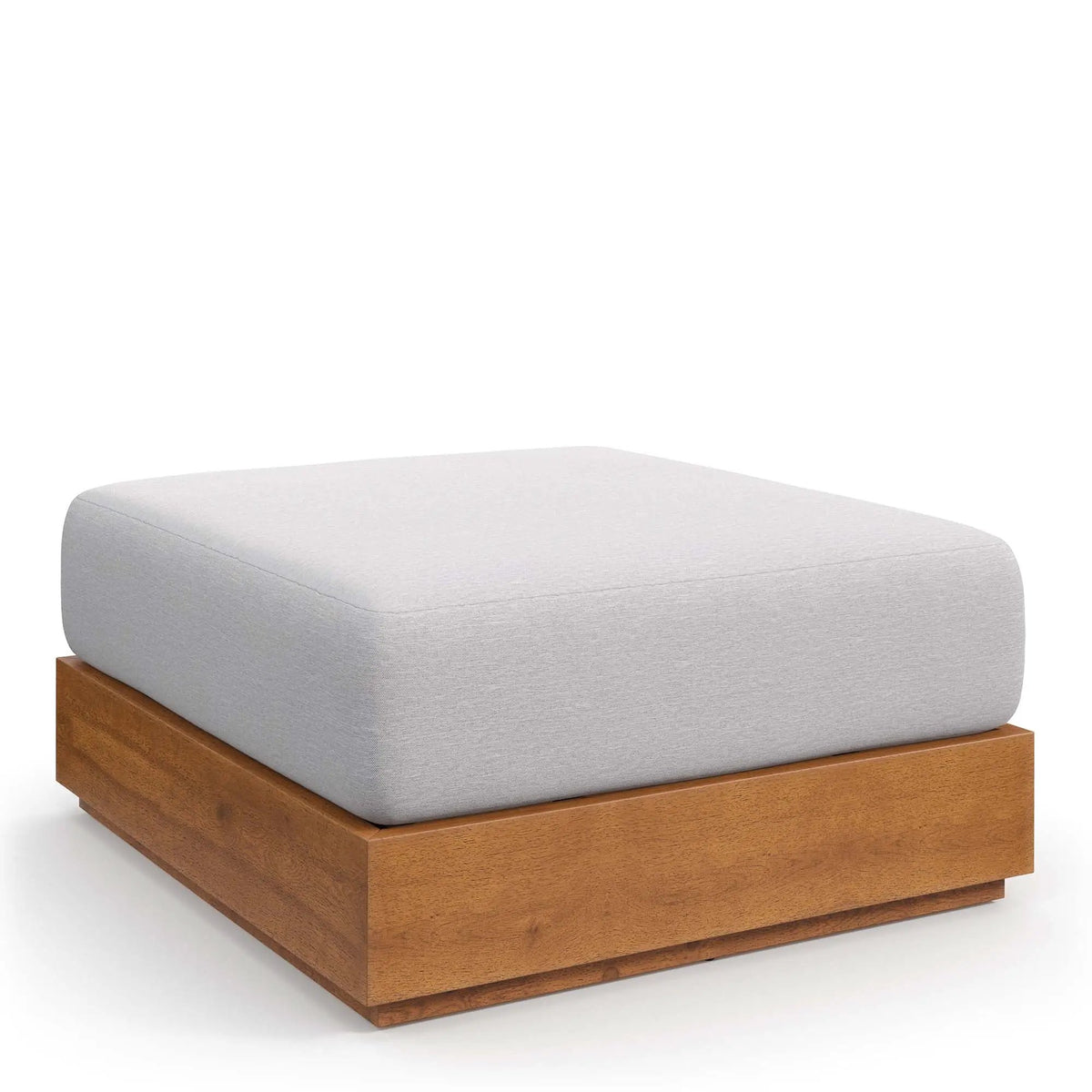 Tahoe Outdoor Patio Acacia Wood Ottoman by Modway by HouseOfZazla
