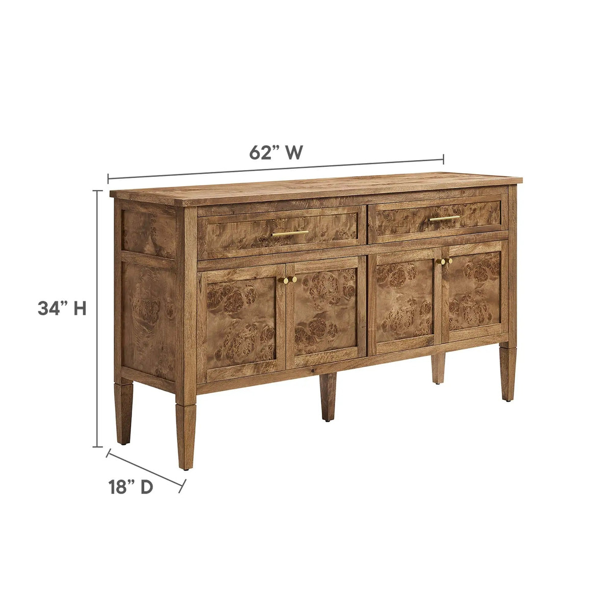 Elysian 62" Wood Sideboard by Modway by HouseOfZazla