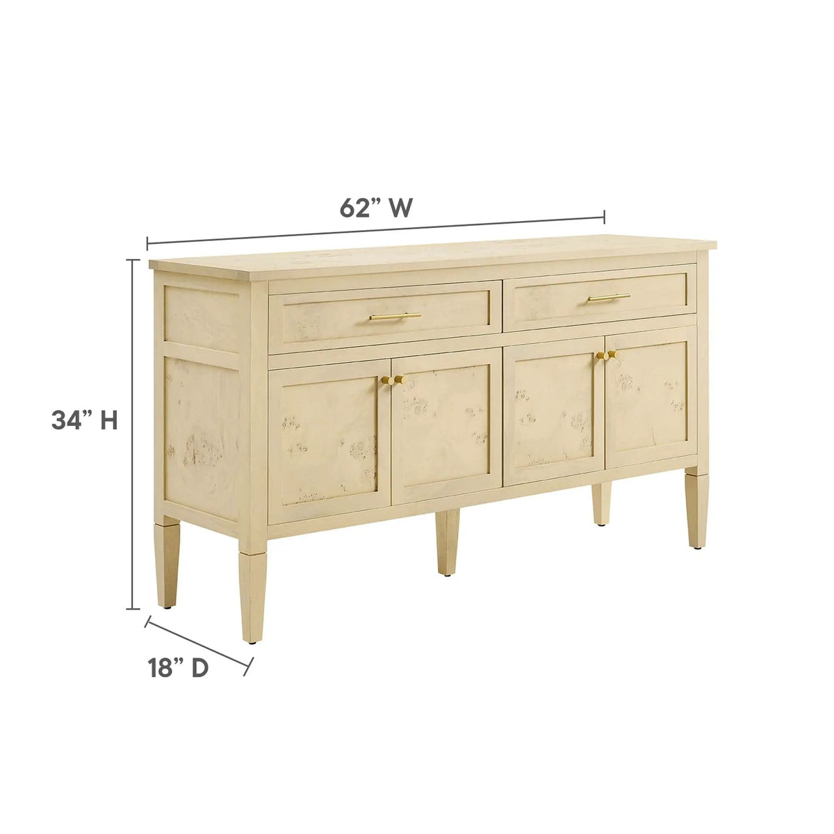 Elysian 62" Wood Sideboard by Modway by HouseOfZazla