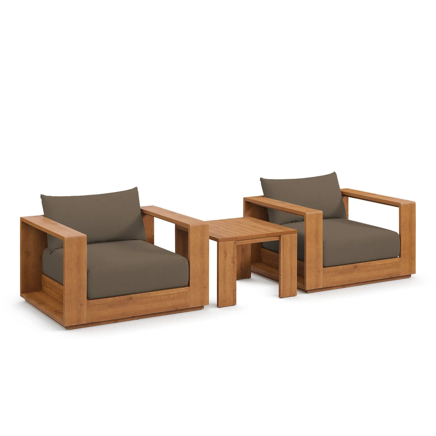 Tahoe 3-Piece Outdoor Patio Acacia Wood Furniture Set by Modway by HouseOfZazla