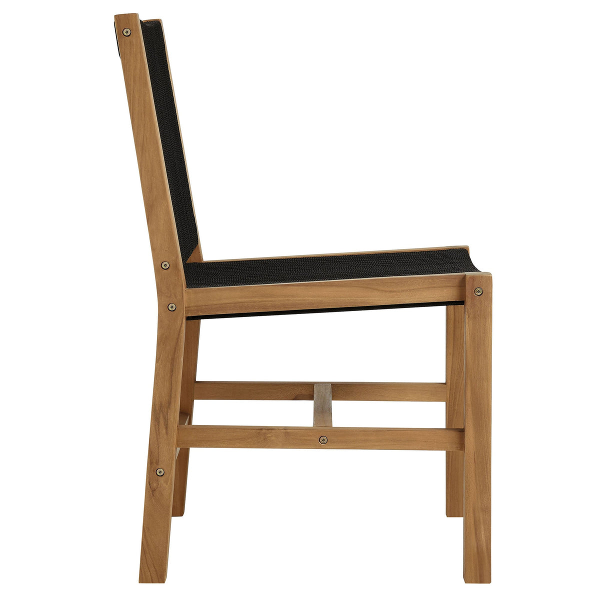 Vienna 5-Piece Outdoor Patio Teak and Rope Dining Set with Armless Chairs by Modway, photo 7 of 21