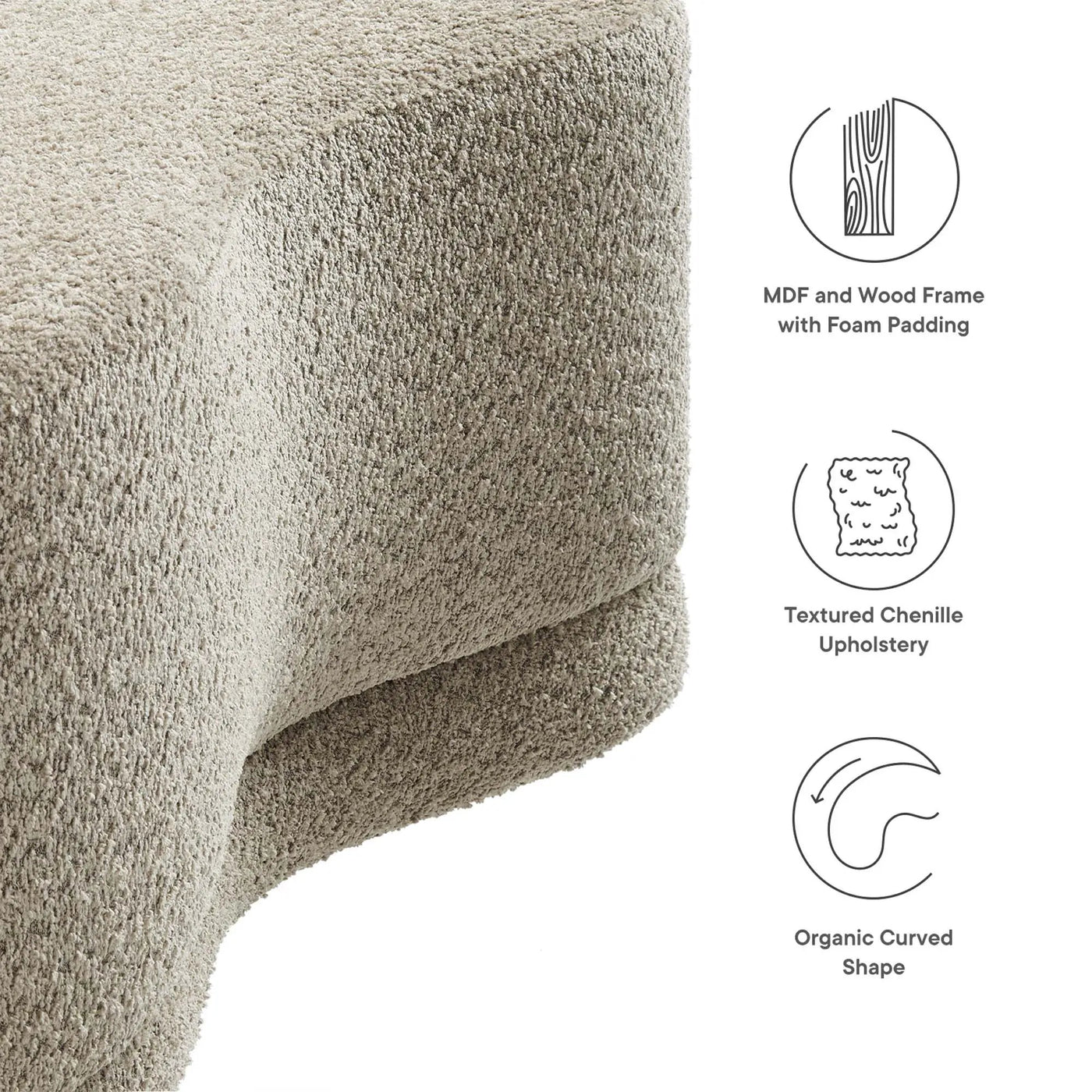 Nimbus 48" Upholstered Ottoman Bench by Modway by HouseOfZazla