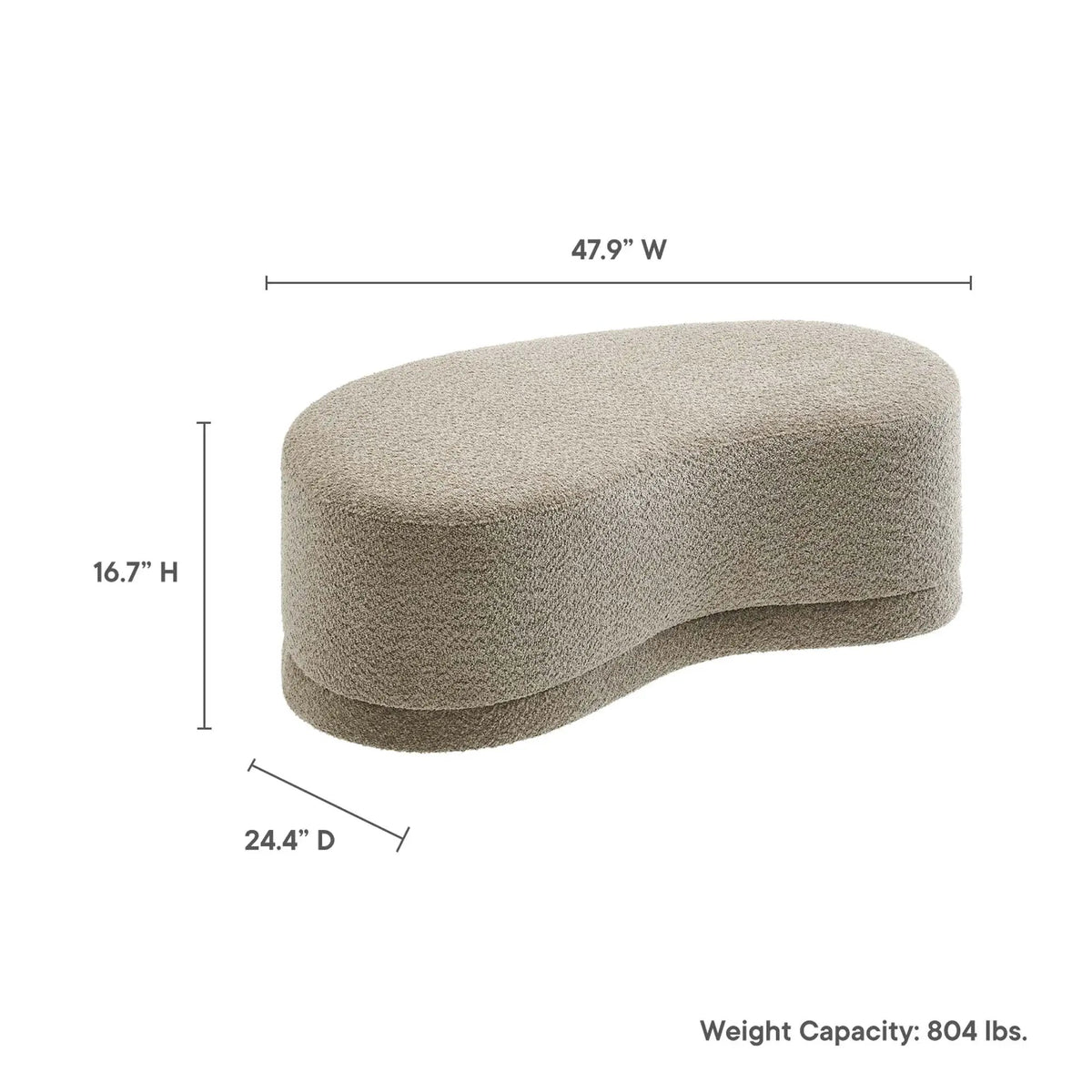 Nimbus 48" Upholstered Ottoman Bench by Modway by HouseOfZazla