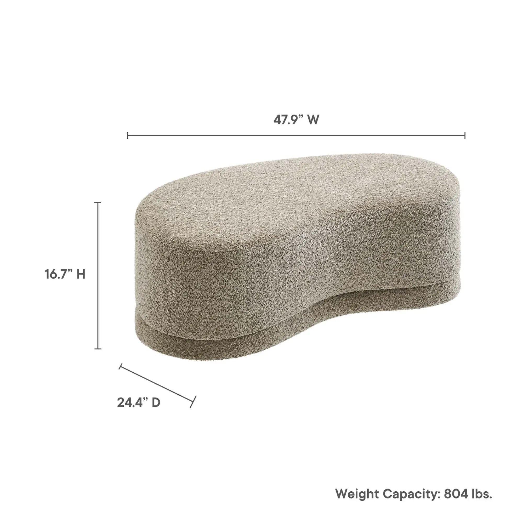 Nimbus 48" Upholstered Ottoman Bench by Modway by HouseOfZazla
