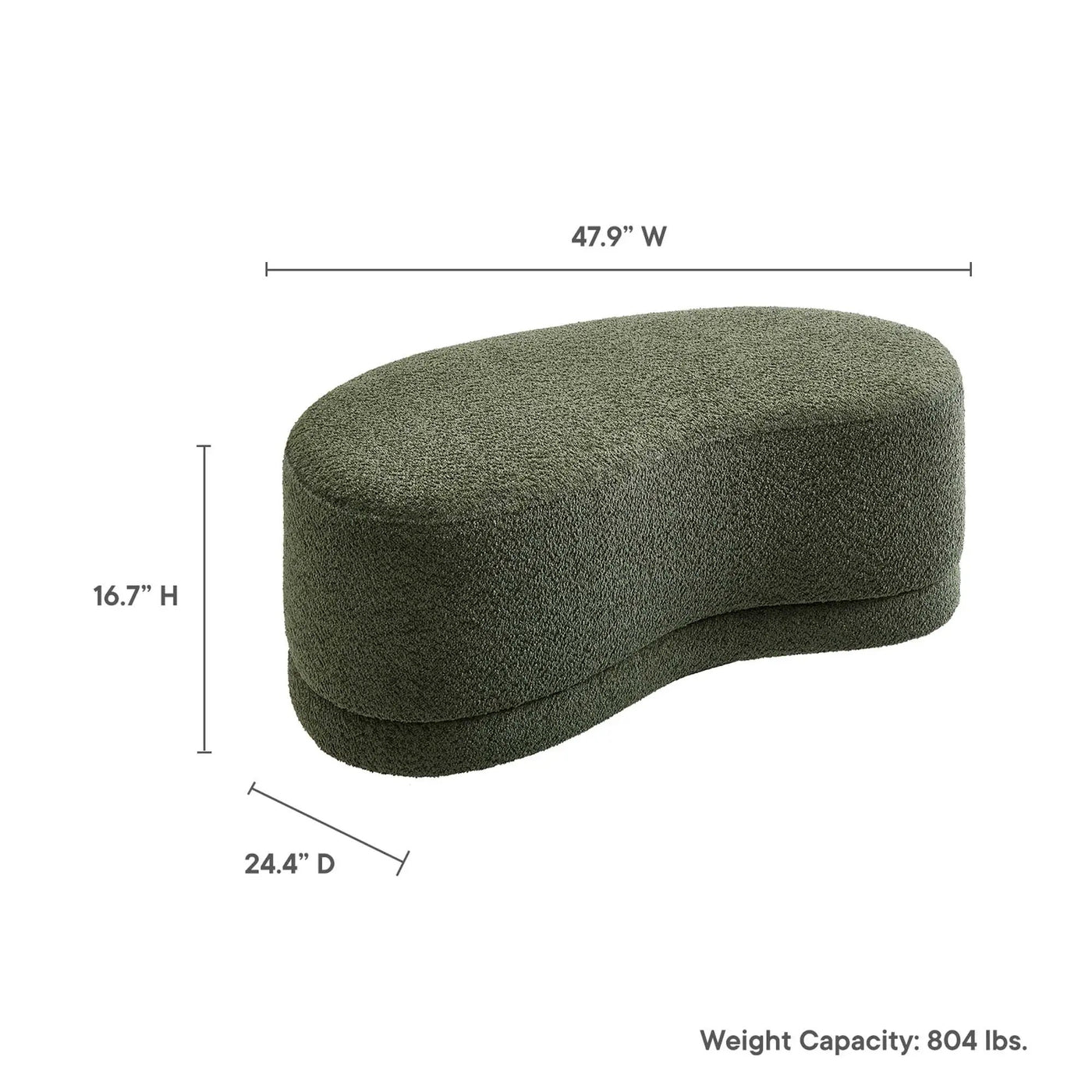 Nimbus 48" Upholstered Ottoman Bench by Modway by HouseOfZazla