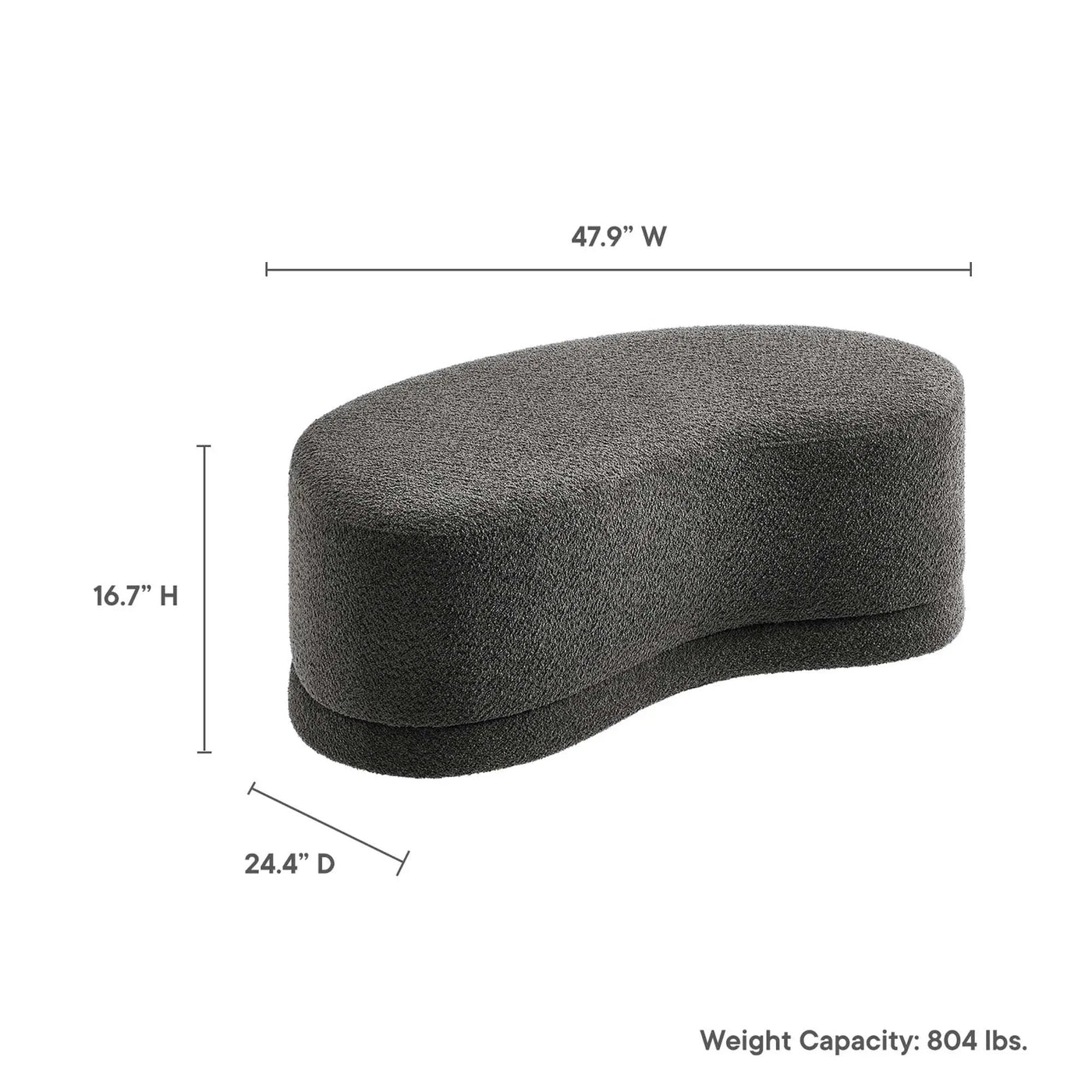 Nimbus 48" Upholstered Ottoman Bench by Modway by HouseOfZazla
