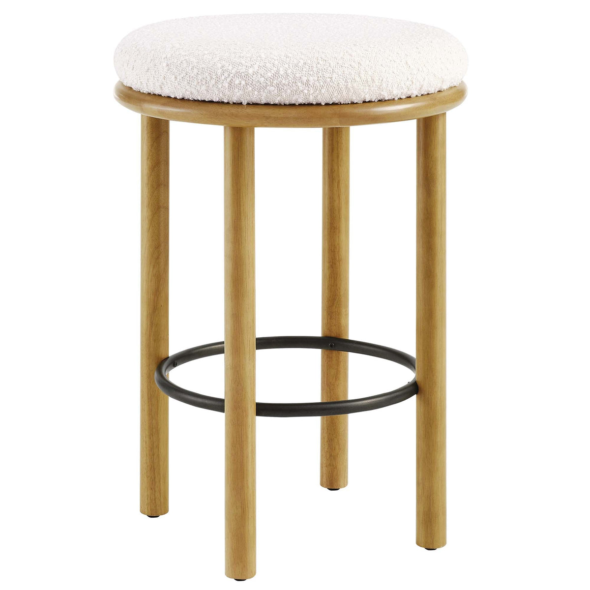 Fable Boucle Fabric Counter Stools Set of 2 by Modway, photo 4 of 32