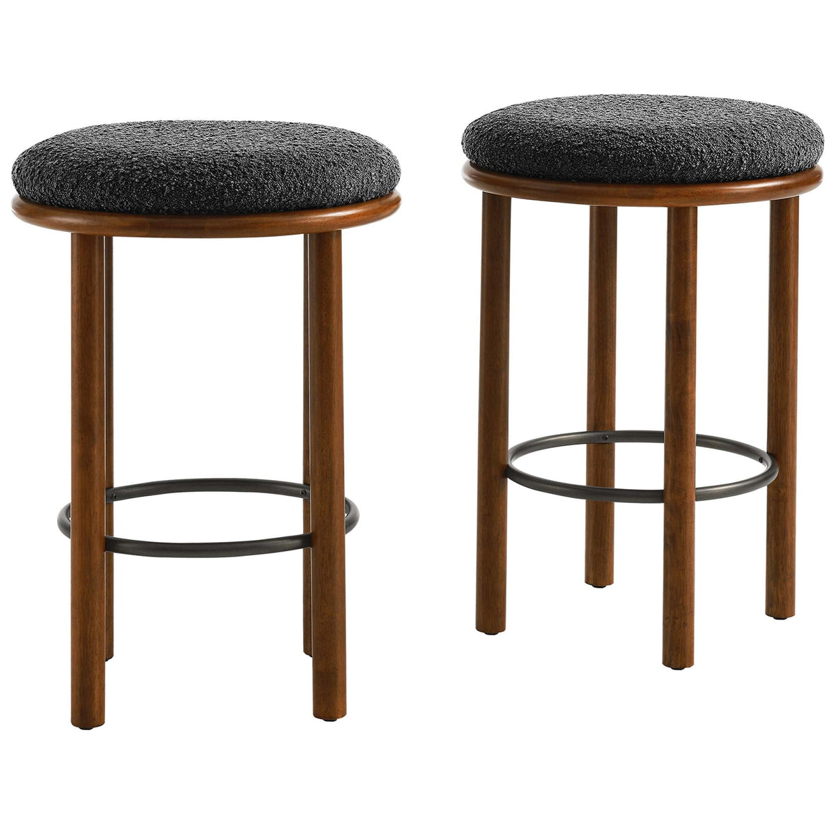 Fable Boucle Fabric Counter Stools Set of 2 by Modway, photo 9 of 32