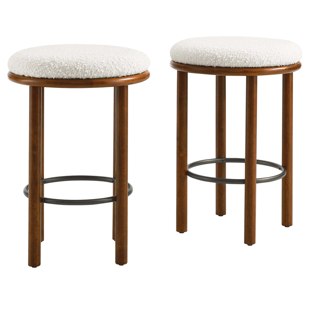 Fable Boucle Fabric Counter Stools Set of 2 by Modway, photo 17 of 32
