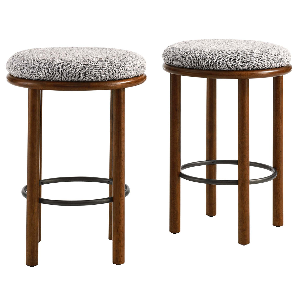 Fable Boucle Fabric Counter Stools Set of 2 by Modway, photo 25 of 32