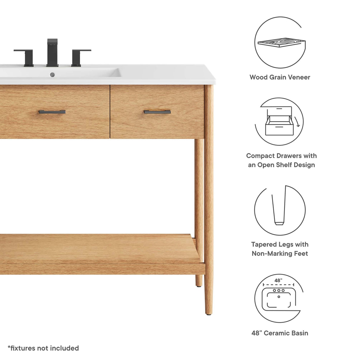 Zaire Single Sink Bathroom Vanity by Modway, photo 2 of 40