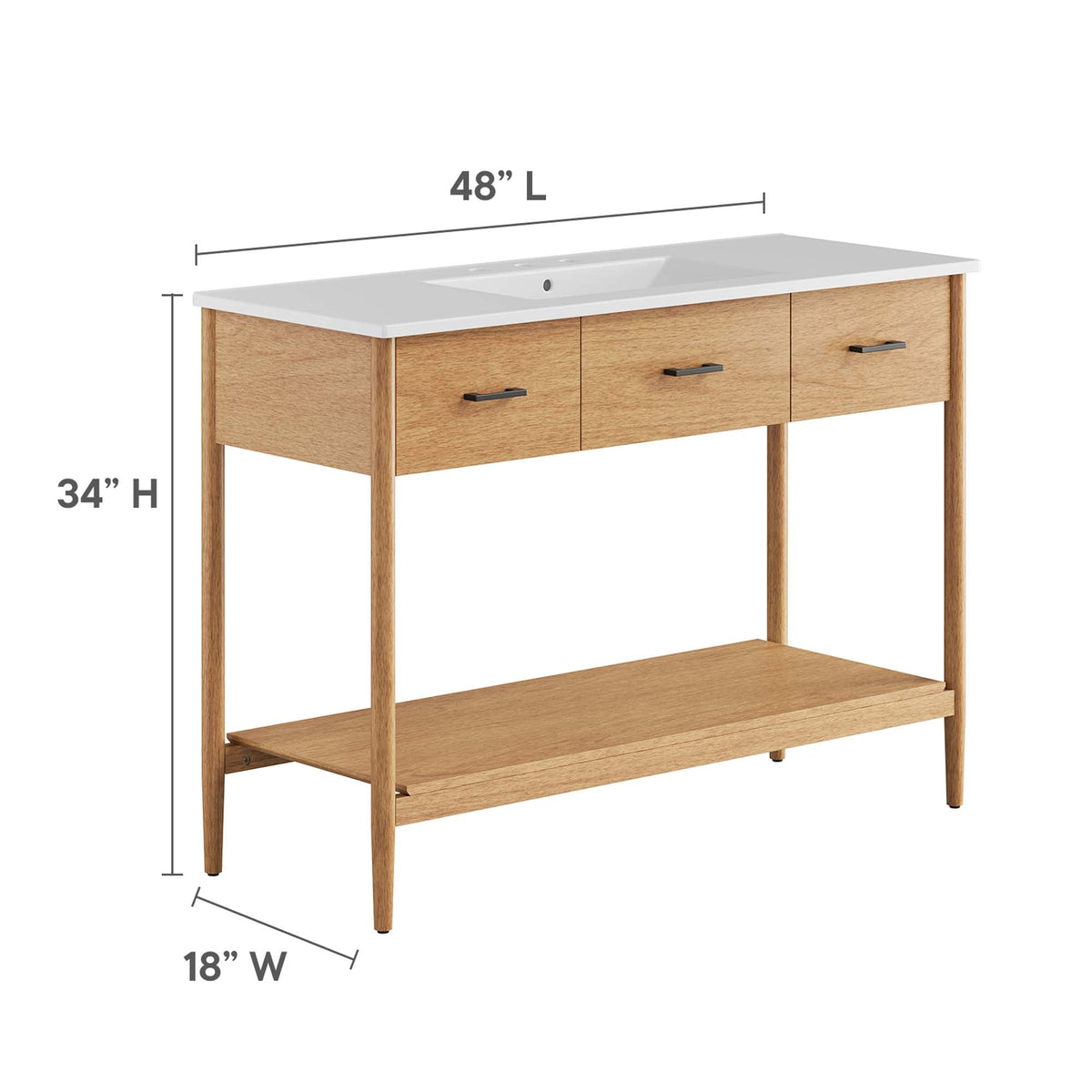 Zaire Single Sink Bathroom Vanity by Modway, photo 3 of 40