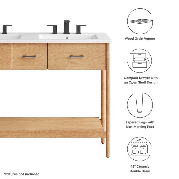 Zaire Double Sink Bathroom Vanity by Modway, photo 2 of 40