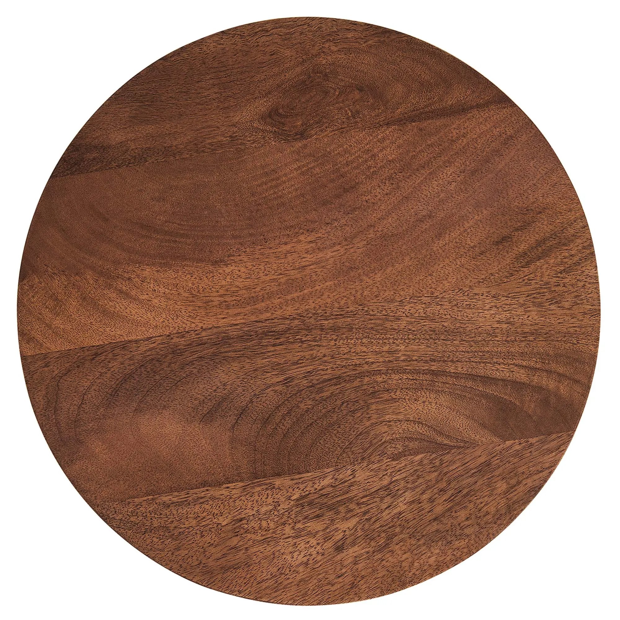 Valeo Round Wood and Metal Side Table by Modway by HouseOfZazla