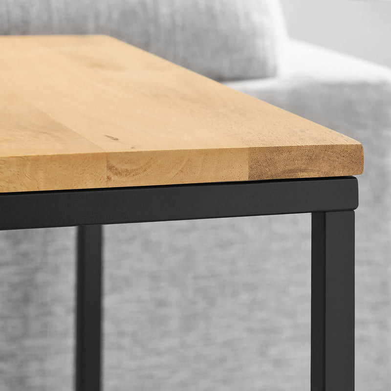 Zora Square Wood and Metal Side Table by Modway, photo 9 of 9