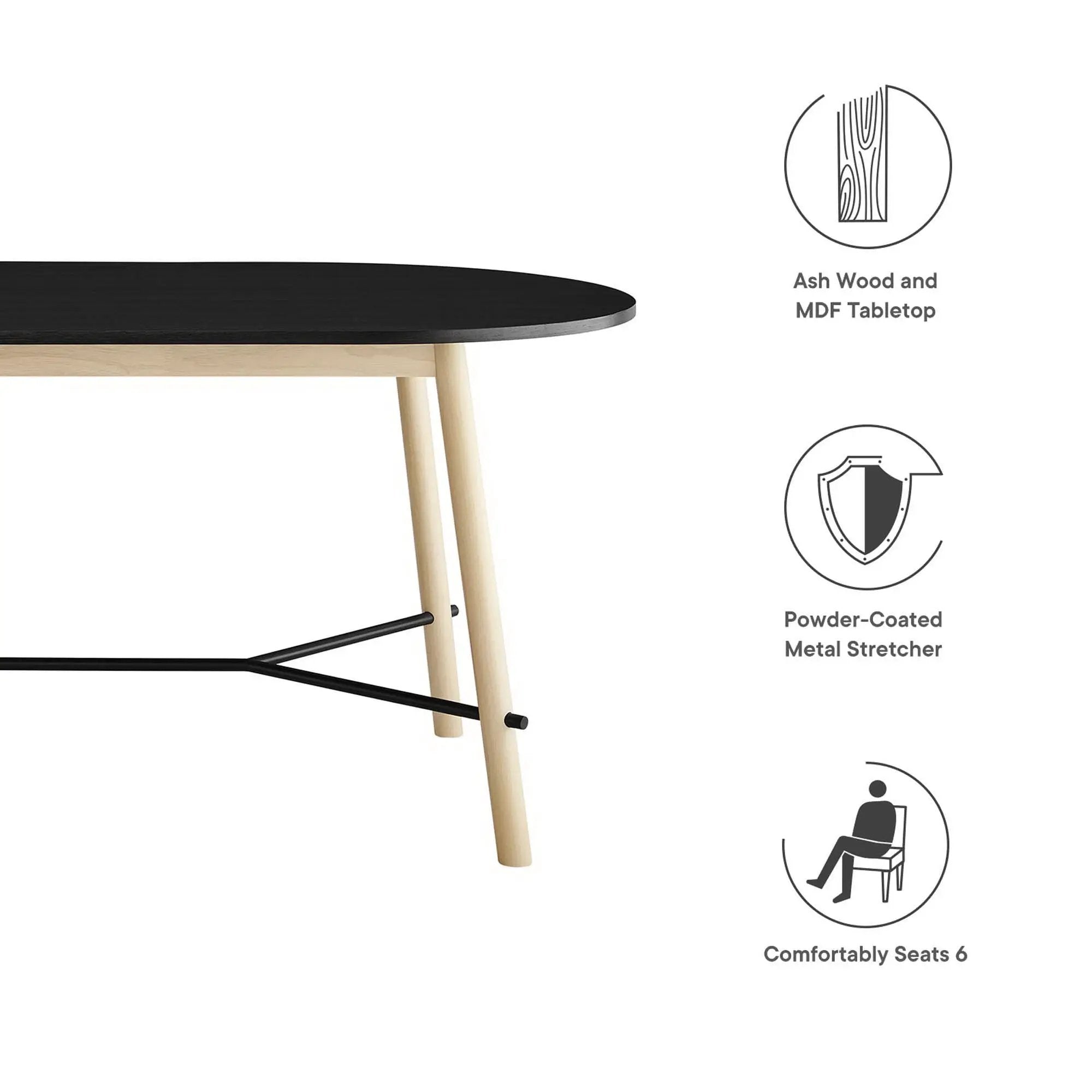 Infuse 71" Wood Grain Dining Table by Modway by HouseOfZazla