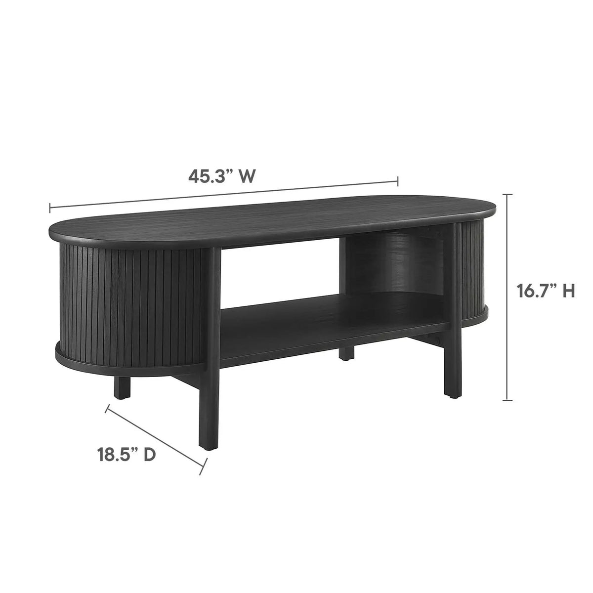 Cadence Coffee Table by Modway Mid-Century Modern Rubberwood by HouseOfZazla