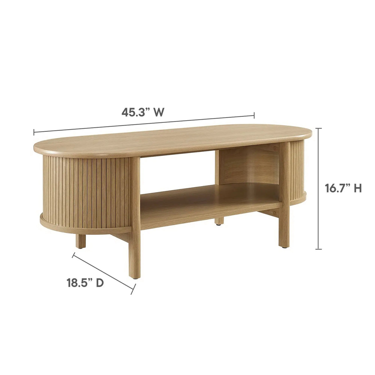 Cadence Coffee Table by Modway Mid-Century Modern Rubberwood by HouseOfZazla