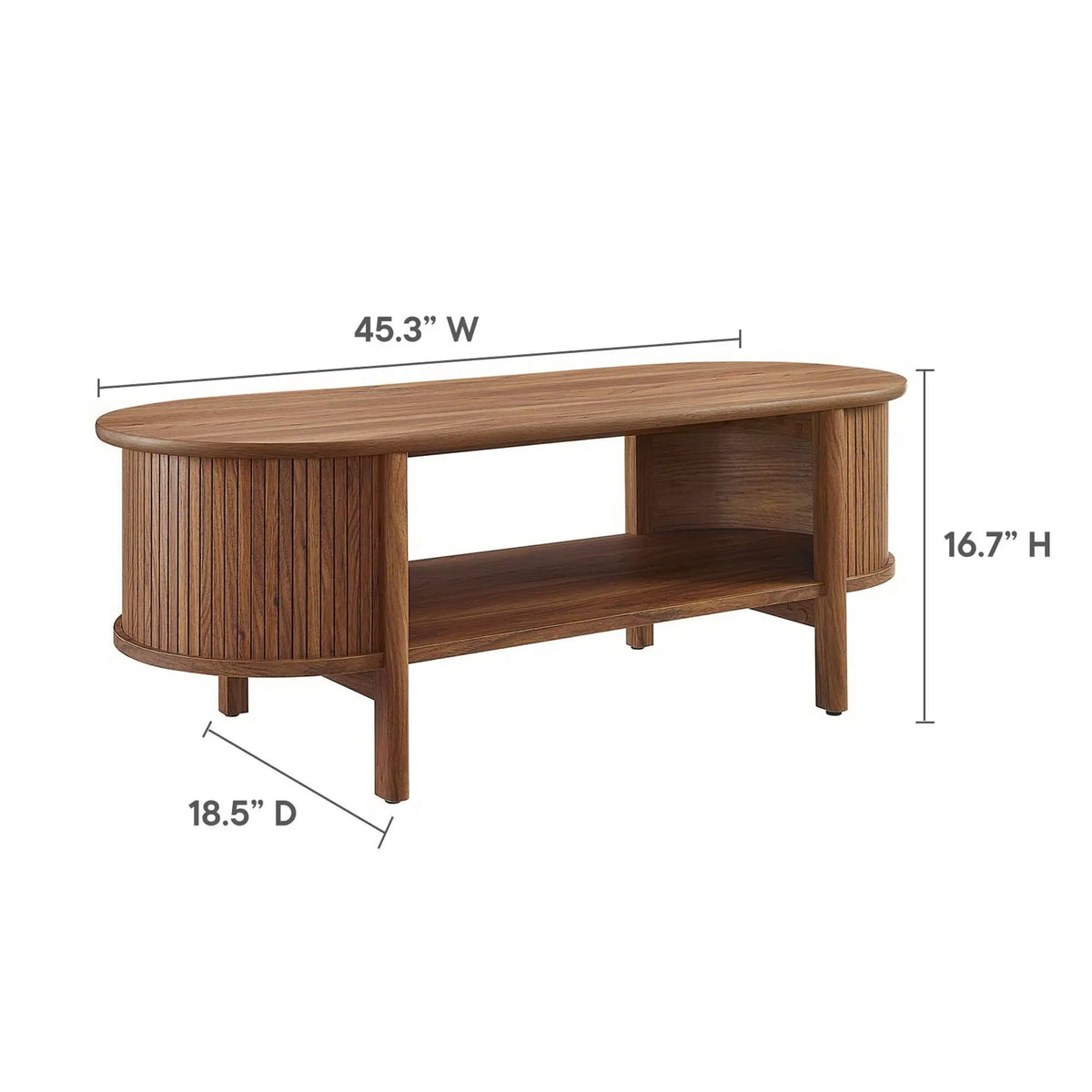Cadence Coffee Table by Modway Mid-Century Modern Rubberwood by HouseOfZazla