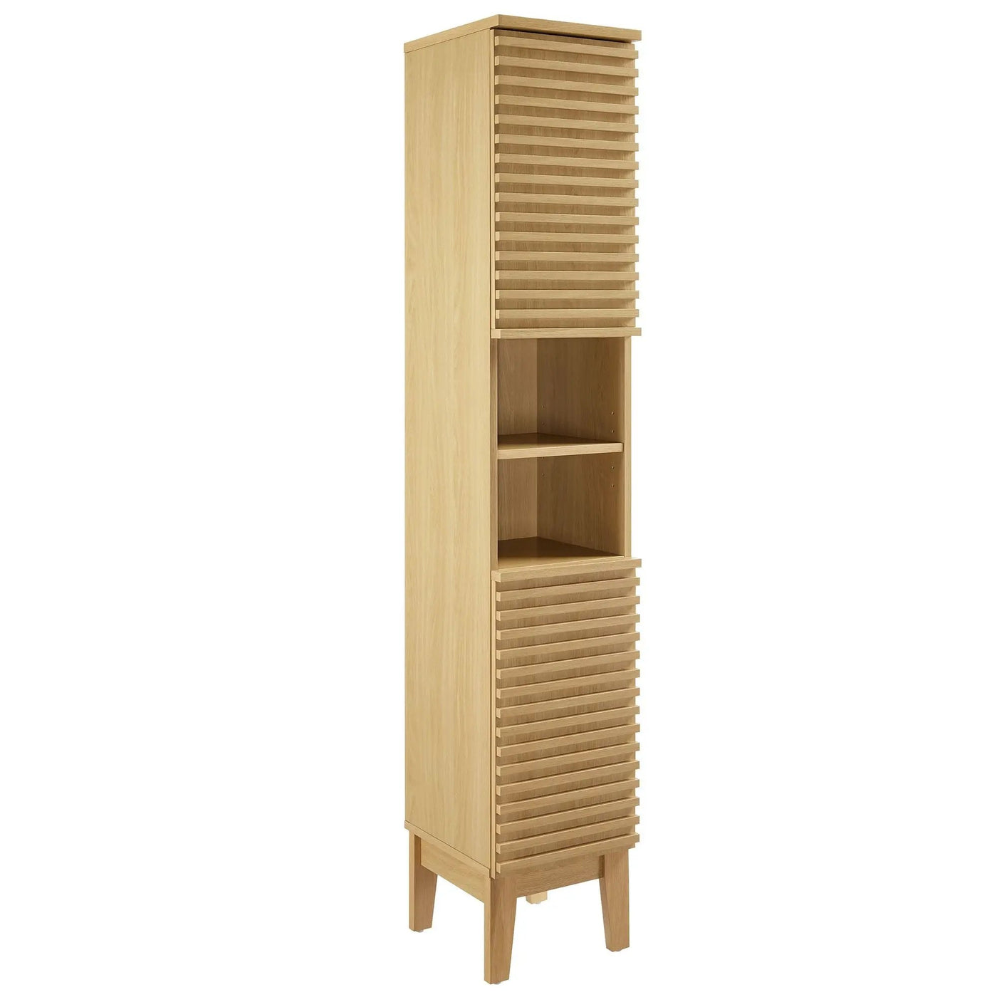 Render Tall Narrow Bathroom Storage Cabinet by Modway by HouseOfZazla