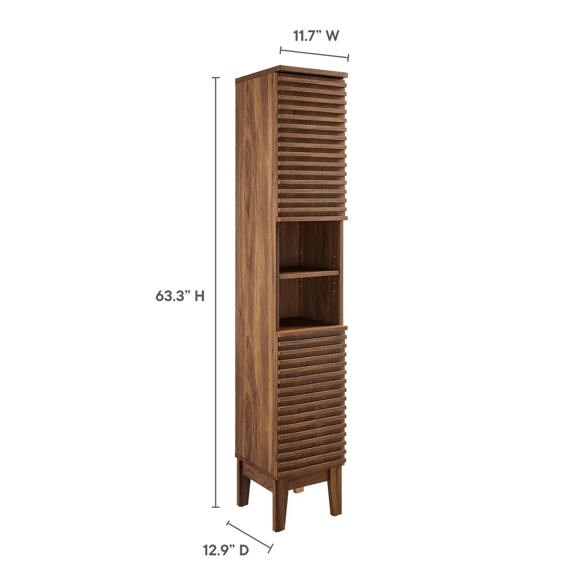 Render Tall Narrow Bathroom Storage Cabinet by Modway by HouseOfZazla