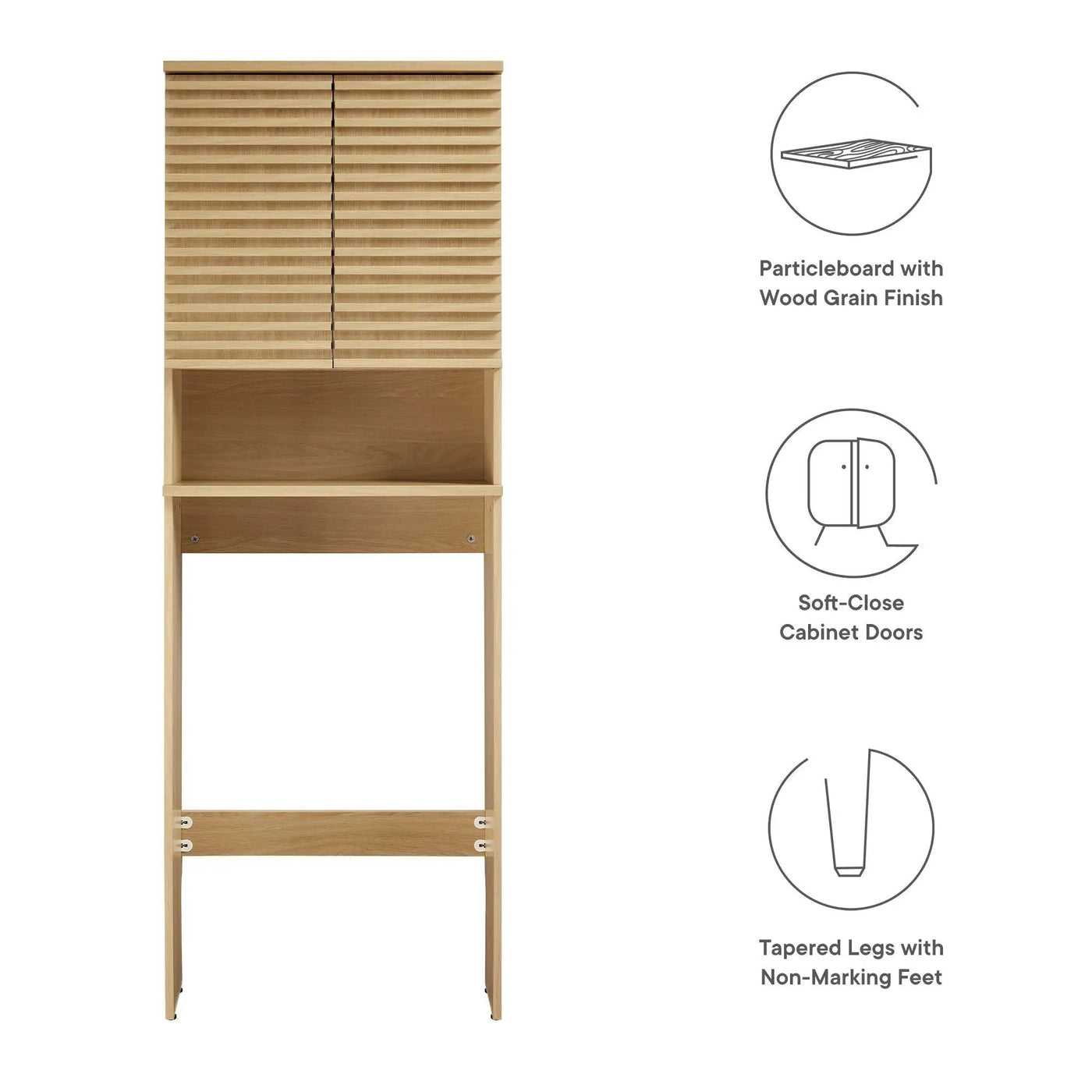 Render Over the Toilet Bathroom Storage Cabinet by Modway by HouseOfZazla