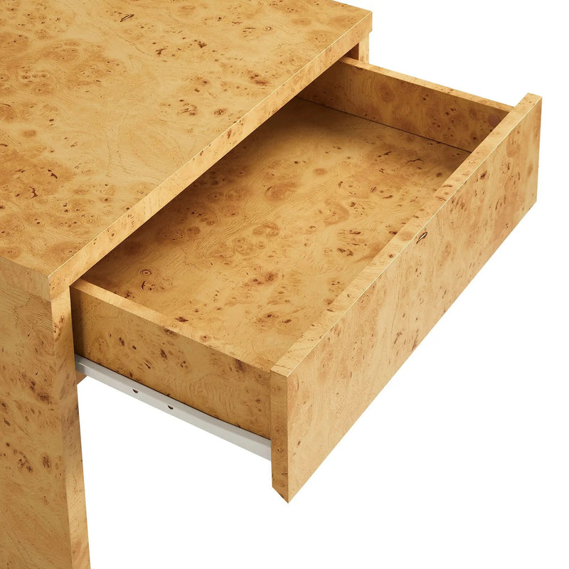 Hudson 1-Drawer Burl Wood Nightstand by Modway by HouseOfZazla
