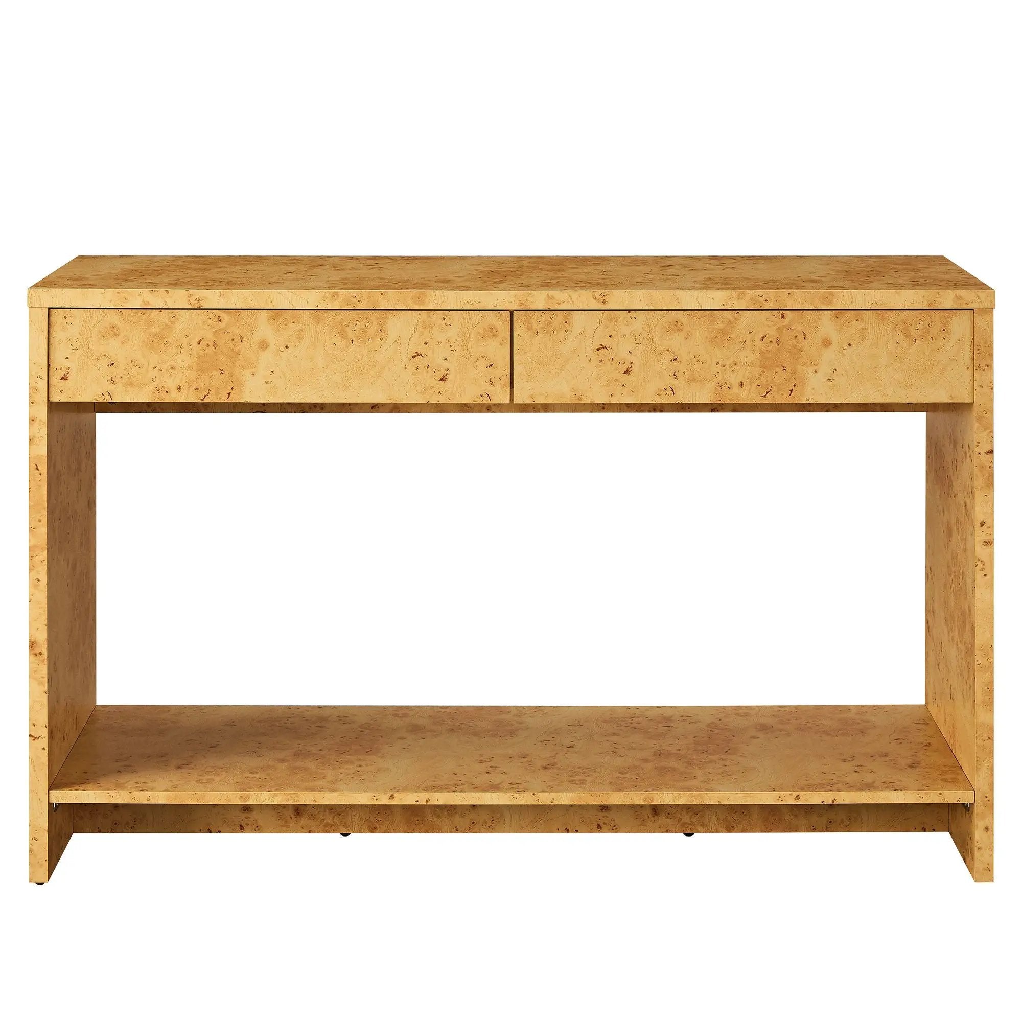 Hudson 2-Drawer Burl Wood Console Table by Modway by HouseOfZazla