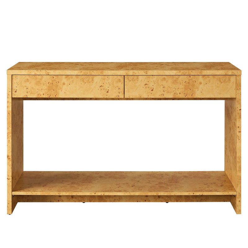 Hudson 2-Drawer Burl Wood Console Table by Modway by HouseOfZazla