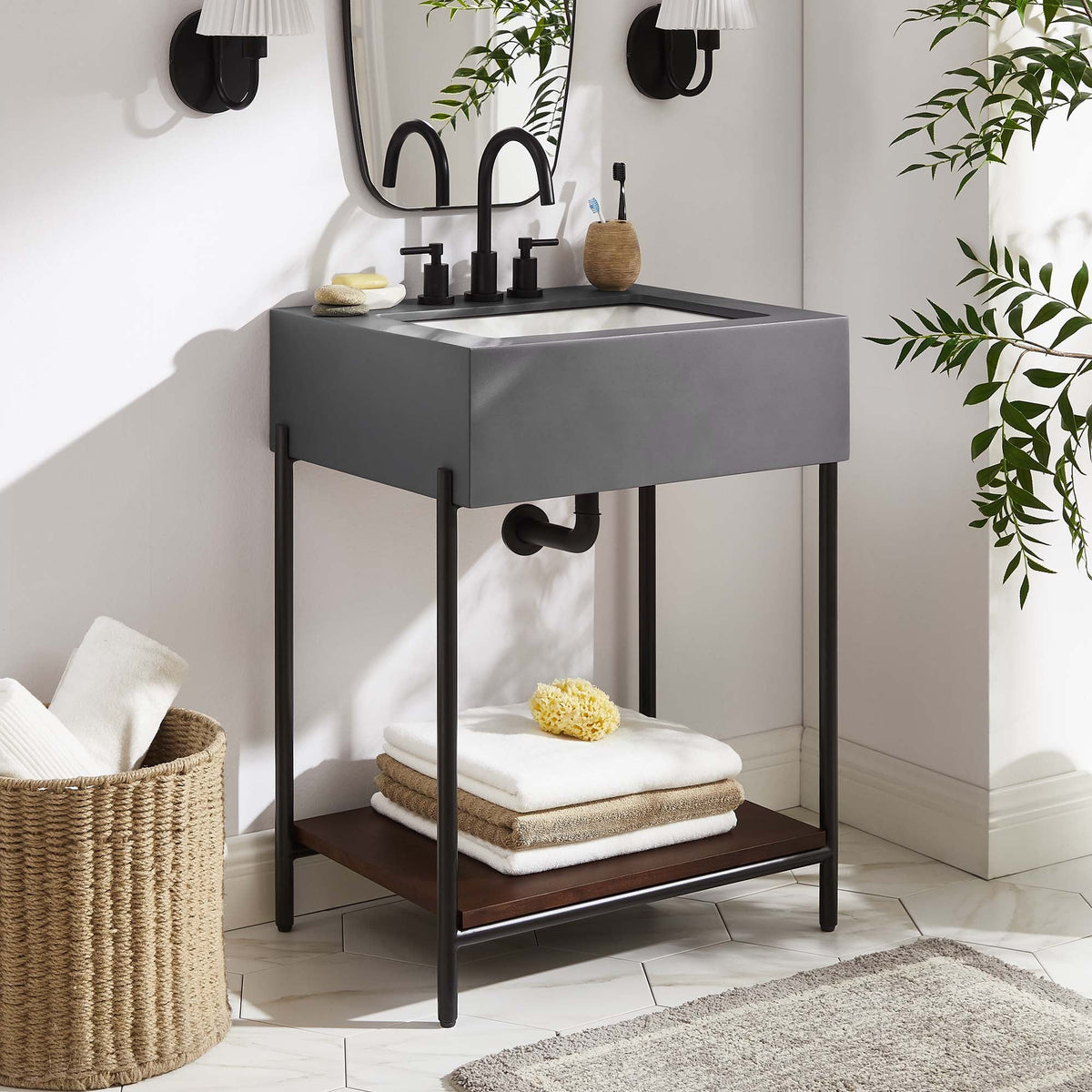 Etch 24" Bathroom Vanity with Sink by Modway, photo 9 of 13