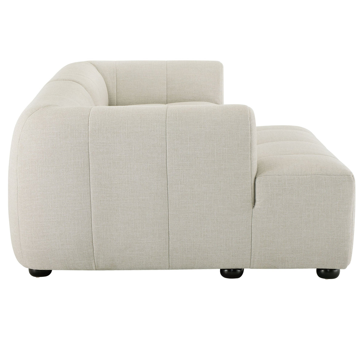 Liana Left-Facing Upholstered Fabric Modular Sofa with Chaise by Modway, photo 4 of 24
