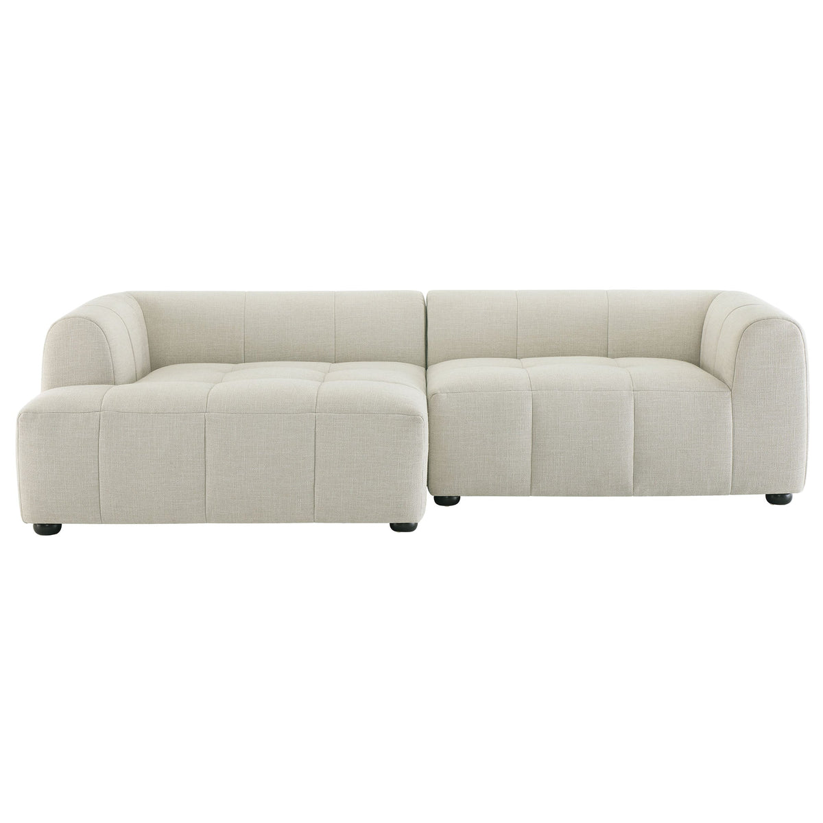 Liana Left-Facing Upholstered Fabric Modular Sofa with Chaise by Modway, photo 6 of 24