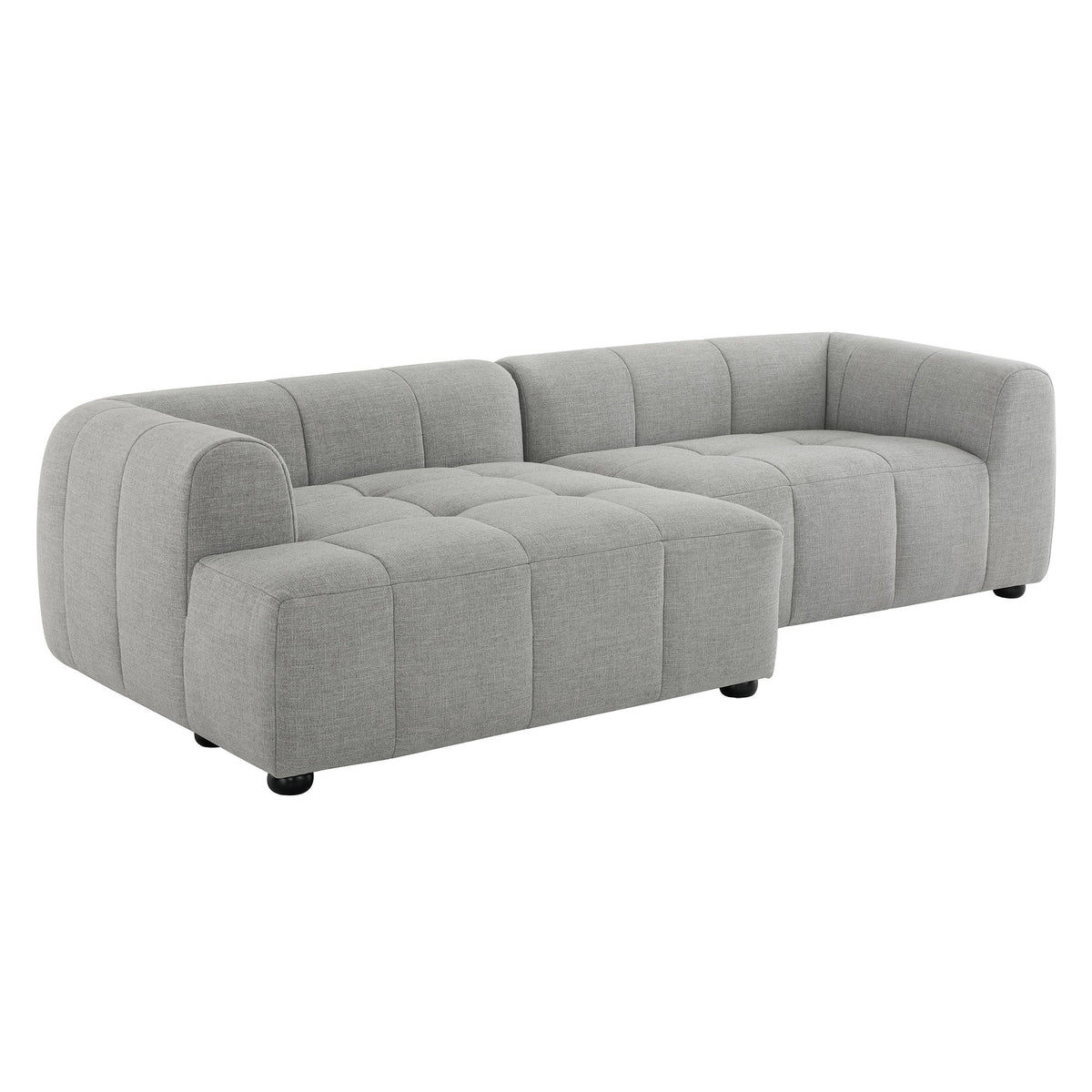 Liana Left-Facing Upholstered Fabric Modular Sofa with Chaise by Modway, photo 17 of 24