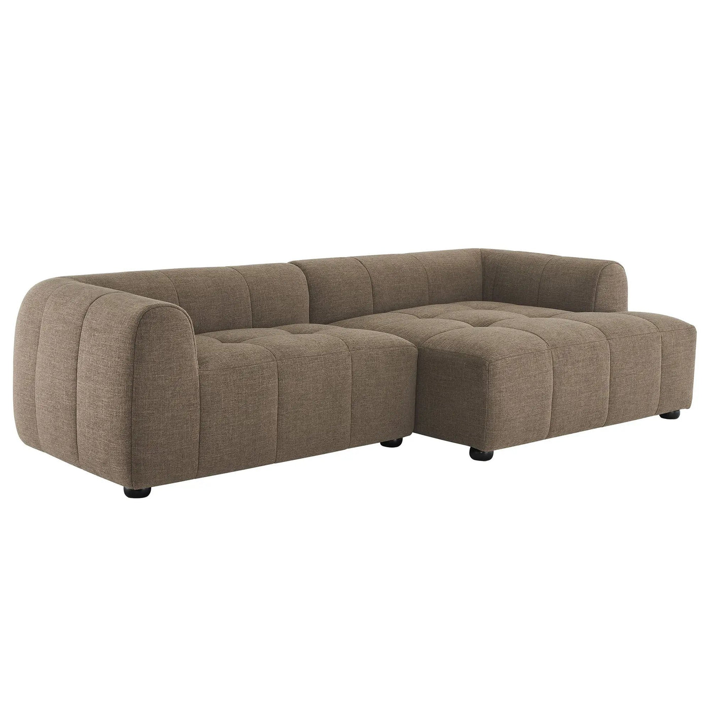 Liana Right-Facing Upholstered Fabric Modular Sofa with Chaise by Modway by HouseOfZazla