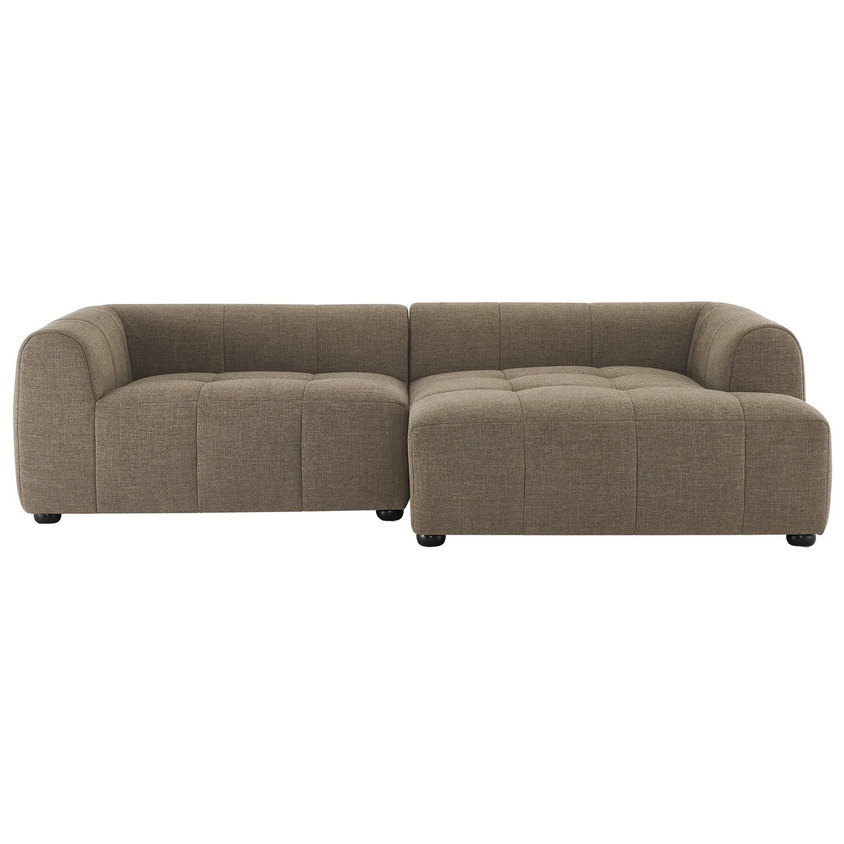 Liana Right-Facing Upholstered Fabric Modular Sofa with Chaise by Modway by HouseOfZazla