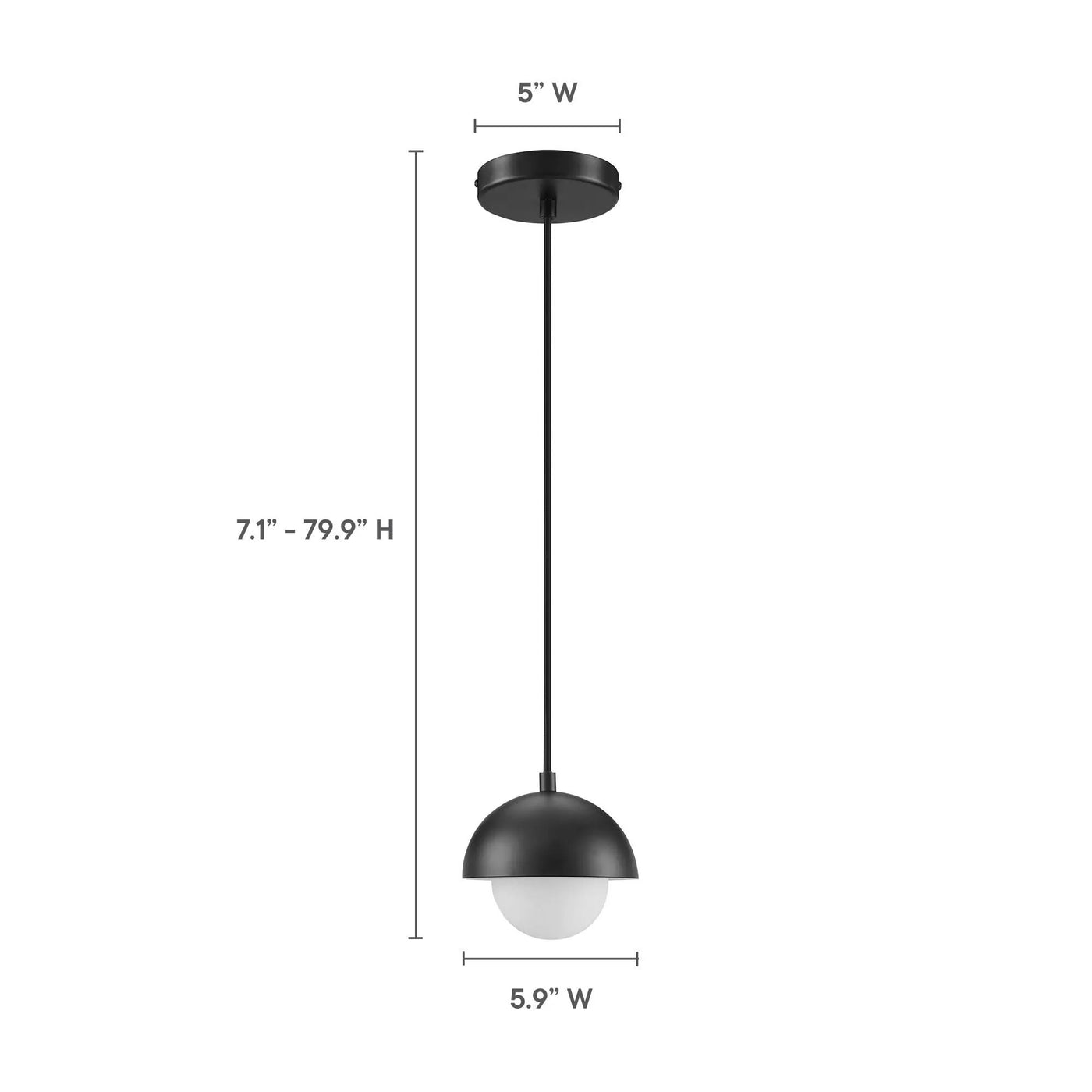 Eclipse Globe Pendant Light by Modway by HouseOfZazla