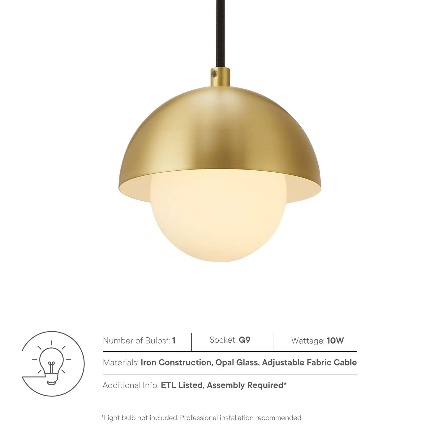 Eclipse Globe Pendant Light by Modway by HouseOfZazla
